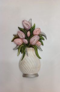 Applicazione formella tulipano
