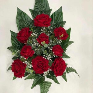 Fascio di rose in velluto