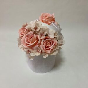 Cappelliera con coperchio - Colore rosa pesca