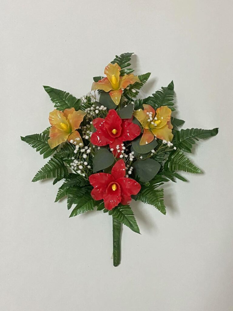 cathleya a rosso arancio