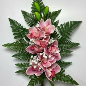 Fiori artificiali per cimitero mazzo di orchidea in silicone beauty
