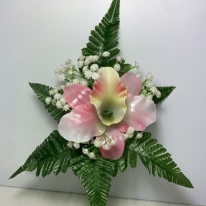 Fiori artificiali in vetroresina catleya pink