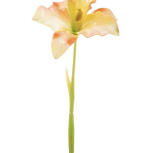 Fiore artificiale in vetroresina orchidea cattleya orange