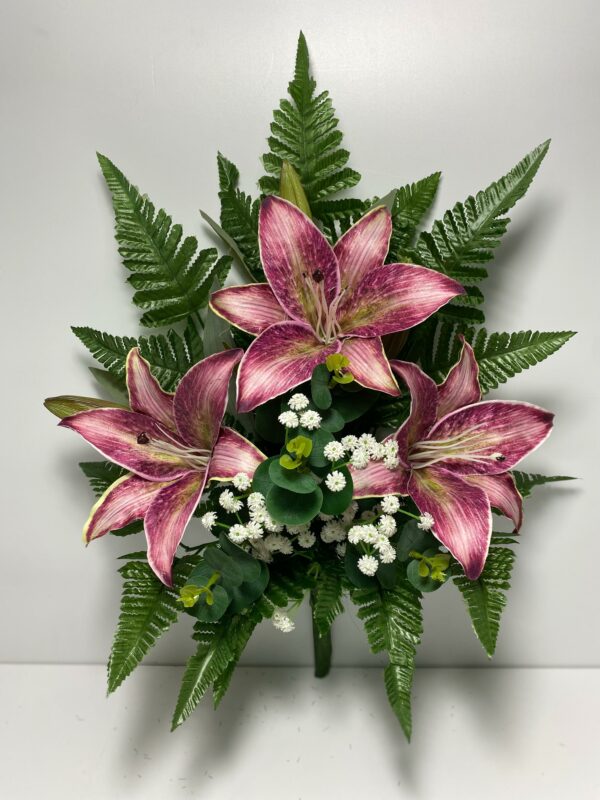 MAZZO CON FIORI ARTIFICIALI 3 LILIUM BEAUTY CON SFUMATURE