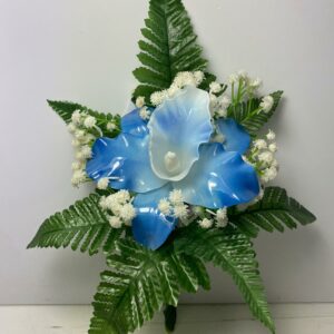 Fiori artificiali in vetroresina catleya blu