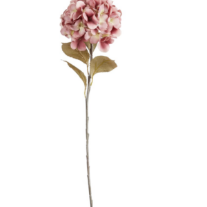 Ortensia in tessuto old pink con sfumature Ø 17