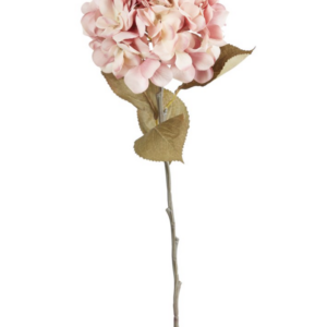 Ortensia in tessuto rosa chiaro con sfumature Ø 17