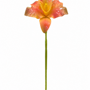 Fiore in vetroresina Cattleya orange